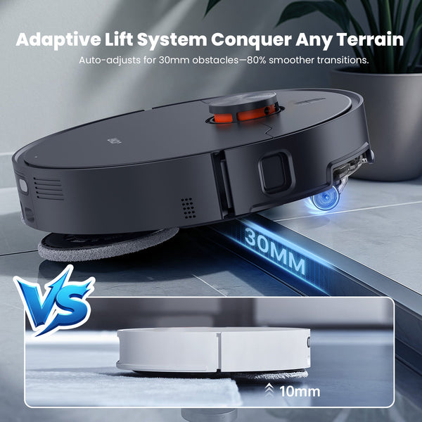 Jonr X1 Max Robot Vacuum and Mop | LiDAR Navigation | Self-Empty & Auto Mop Wash