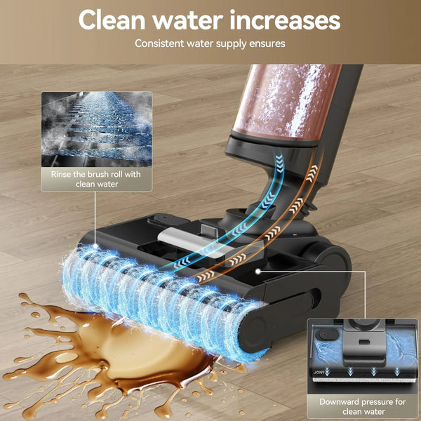 JONR ED12 Pro Max – Leistungsstarker Akkustaubsauger mit 17.000 Pa und Heißwasserreinigung